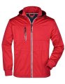 Heren Softshell Jas Daiber Maritime JN1078 Rood-Navy-Wit